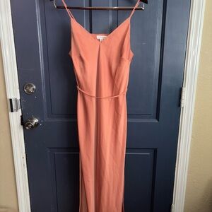Prologue Coral Spaghetti Strap Dress